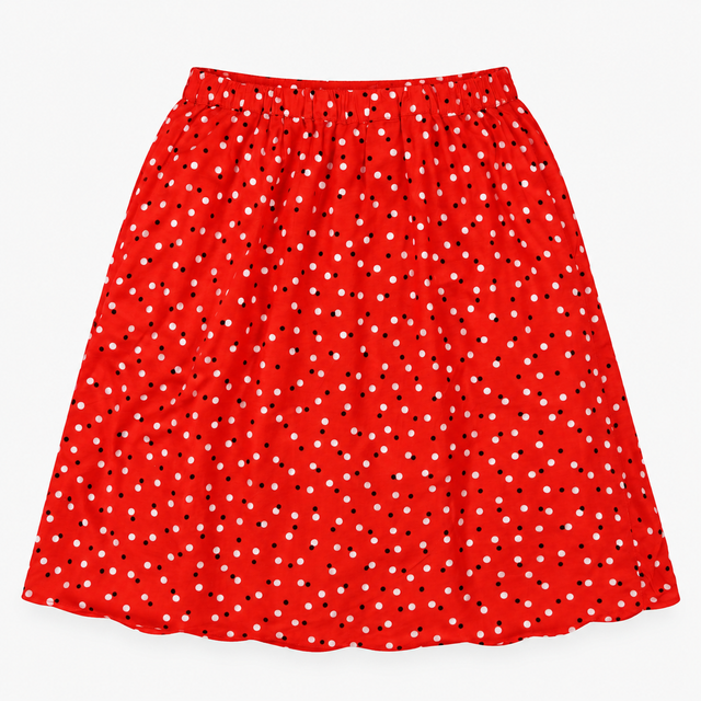 Mini Skirt Red Polka Dot