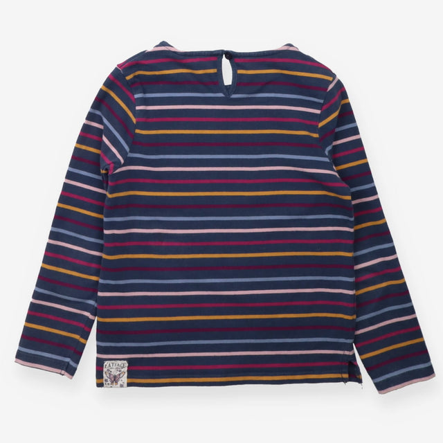 Blue Long Sleeve Colourful Stripes
