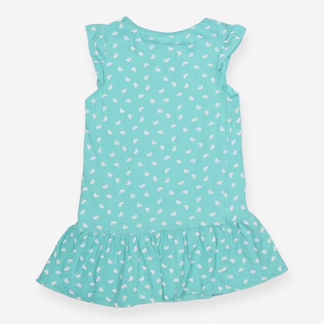Green butterflies dress