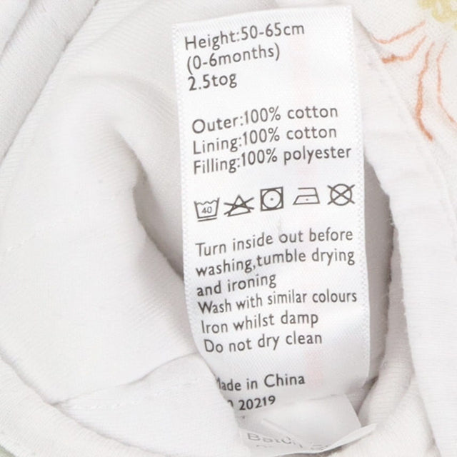 White dino sleeping bag