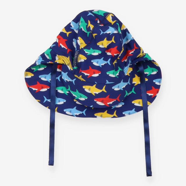 Swim Hat Blue with Sharks