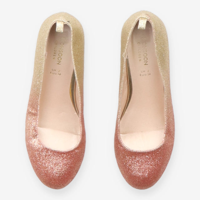 Heels Shoes Glitter Ombre Gold and Rose Gold