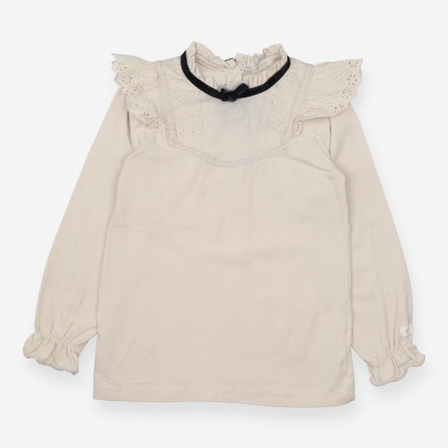 Cream Long Sleeve with Lace Detail