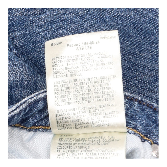 Jeans Carol Straight Leg Mid Wash Blue