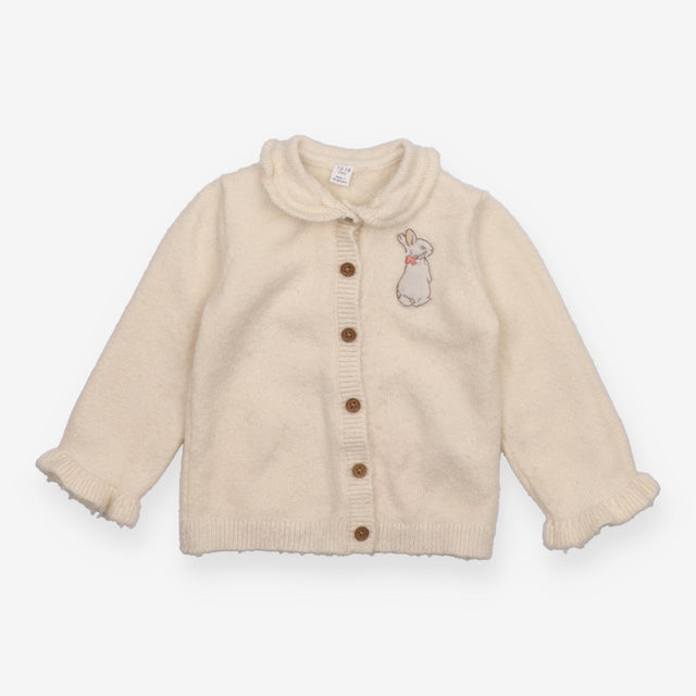 Cardigan white Petter Rabbit