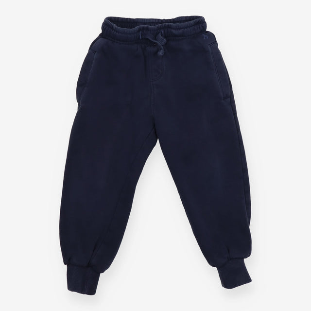 Navy joggers cuffed