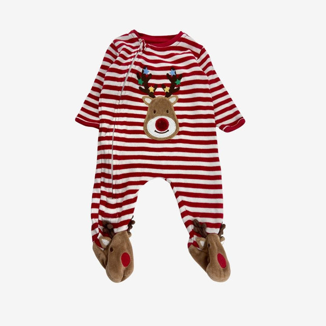 Stripe Festive Rudolph Sleepsuit