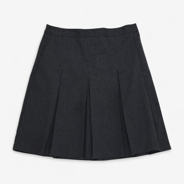 School Grey Pleated Skirt Slim Fit