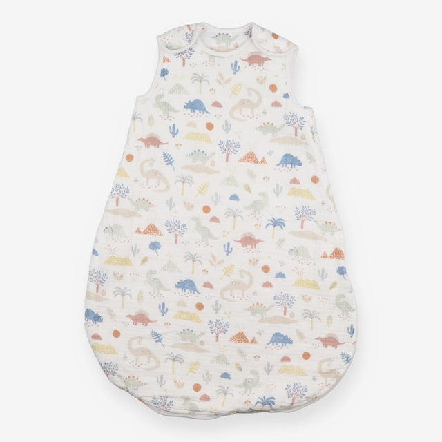 White dino sleeping bag