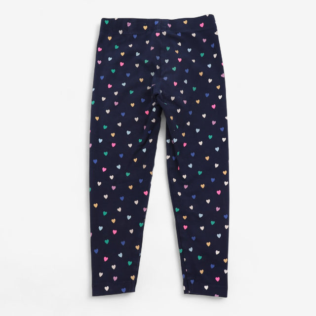 Leggings Navy with Hearts
