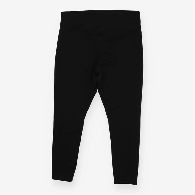 Black overbump maternity everyday work trousers