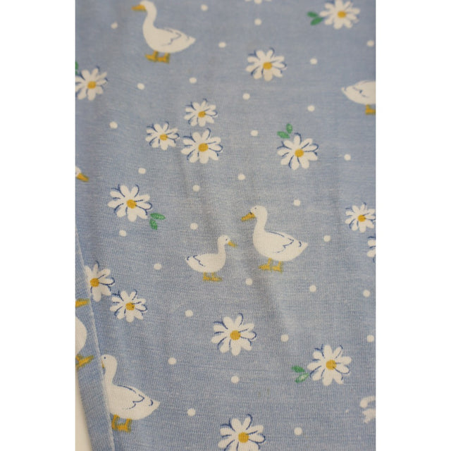 Blue daisy & duck PJs