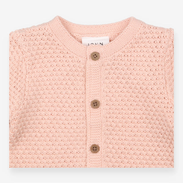 Peachy Pink Knit Cardigan