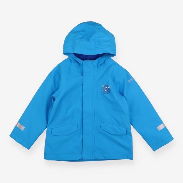 Blue waterproof coat Spike the monster