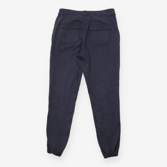 Trousers Tapered Cotton Blend Stretch Navy
