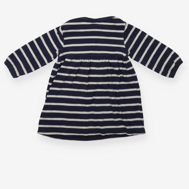 Dress LS jersey stripe lady on tractor