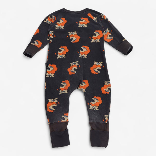 Wondersuit black with aerobic lions