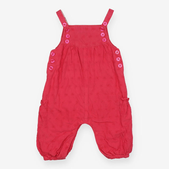 Dungarees Pink Flower Appliques