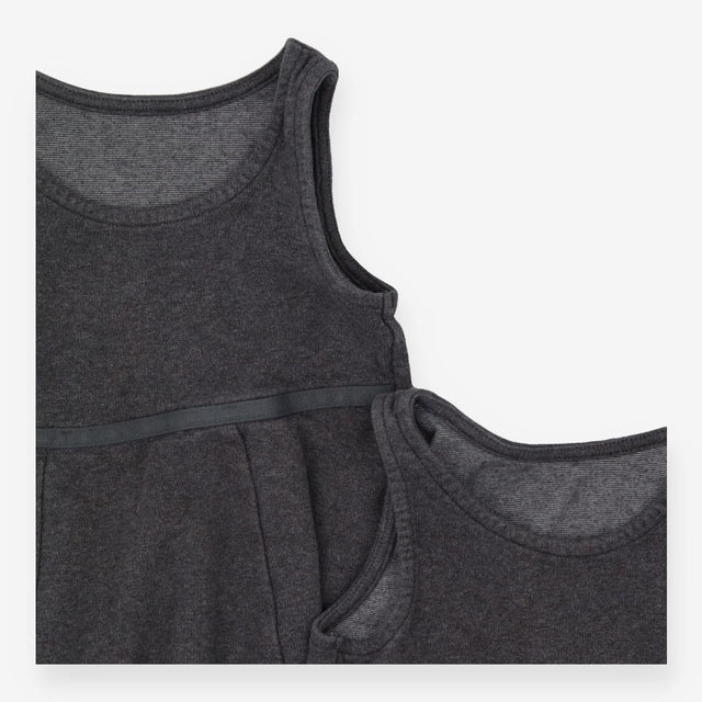 School pinafore grey jersey 2pk