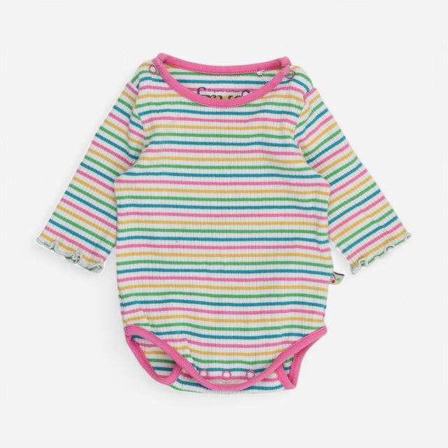 Bodysuit Rainbow Stripe with Frill Sleeve