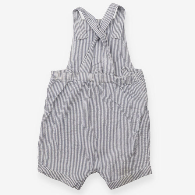 Dungarees striped whale pocket Blue