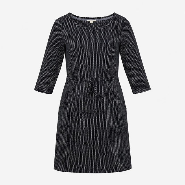 Dress Tunic Jersey Geometric Navy White