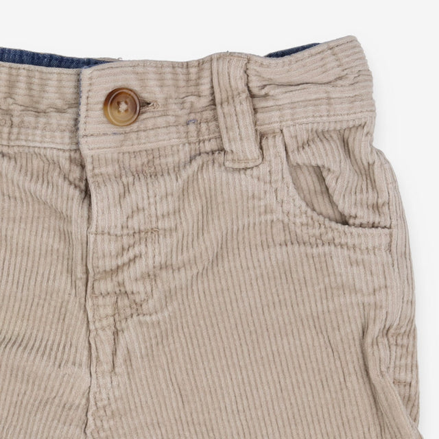 Trousers cord sand