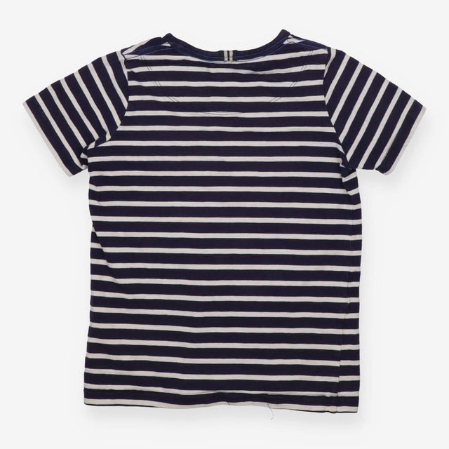 Tee Shirt Navy and white Strip with Pocket