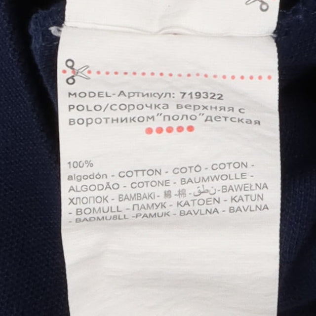 Boboli polo t-shirt navy hat moustache pocket
