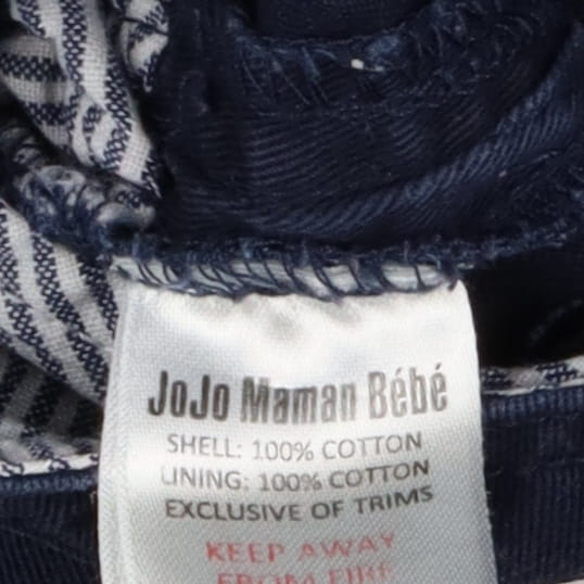 Dungarees Navy Blue Stripe Lining