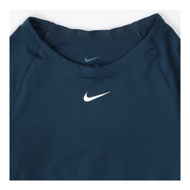 Navy Long Sleeve Workout Top - Nike