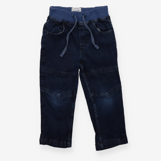 Pull On Trousers Denim Drawstring