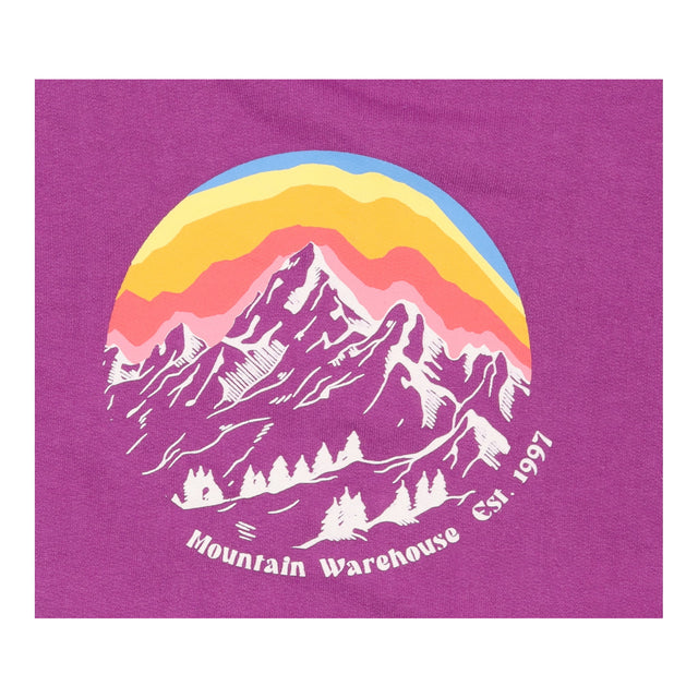 Hoodie Purple With Rainbow and Mountain
