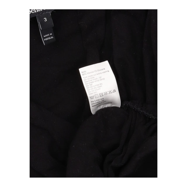 Dress Black Ruched V-Neck Long Sleeve Maternity