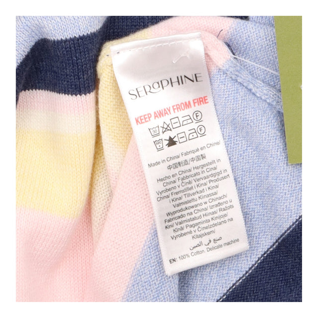 Pastel Stripe 100% Cotton Scoop Neck Short Sleeve