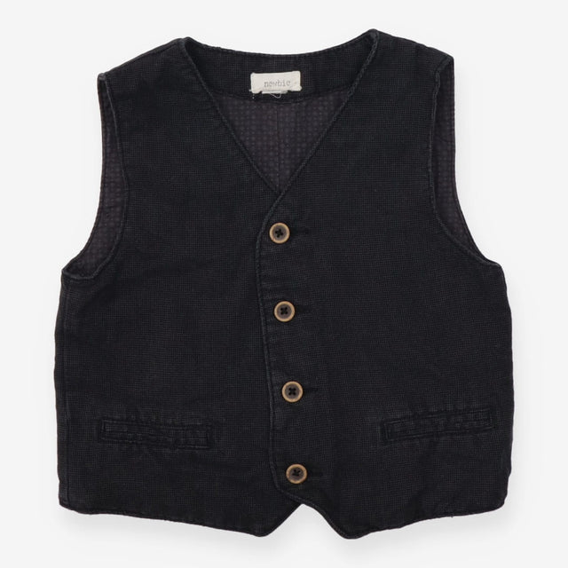 Waistcoat Grey Dart Pattern