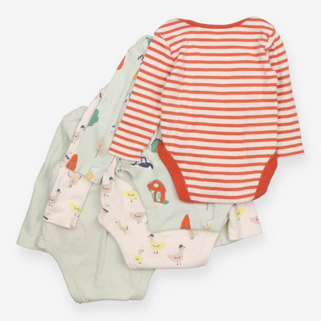 Bodysuits 4 pc farm friends LS