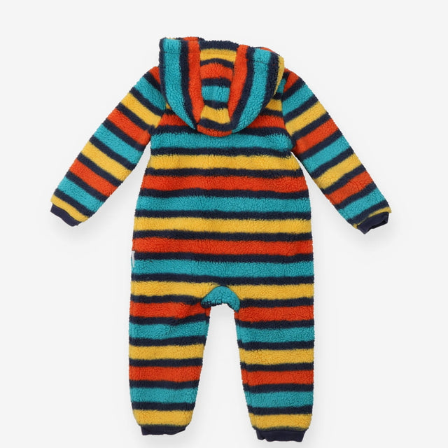 Onesie fleece stripes zip