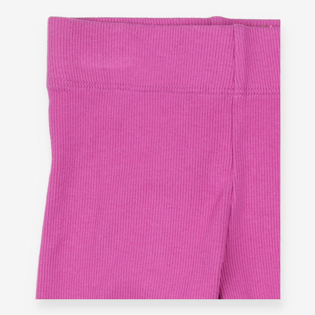Purple ribbed leggings