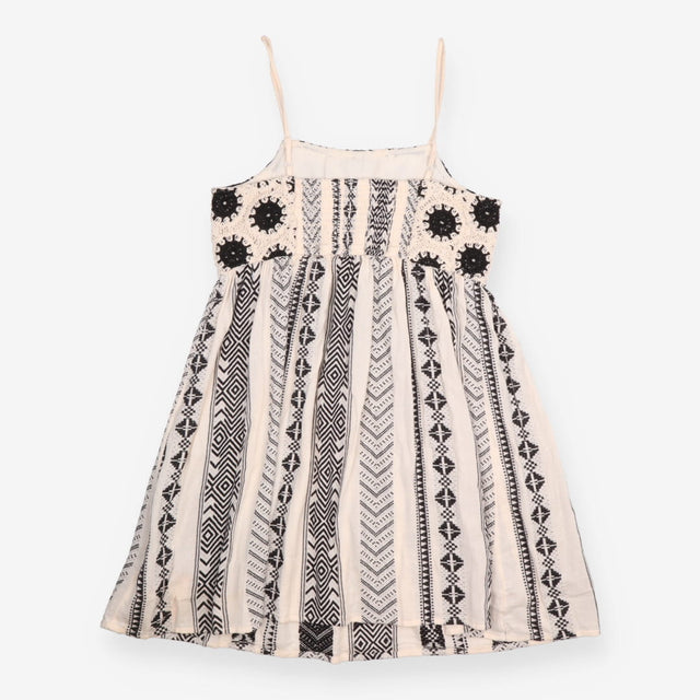 Sundress Crochet Bodice Geometric Print Cami