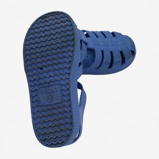 Jelly Shoe Blue with Velcro Fastening