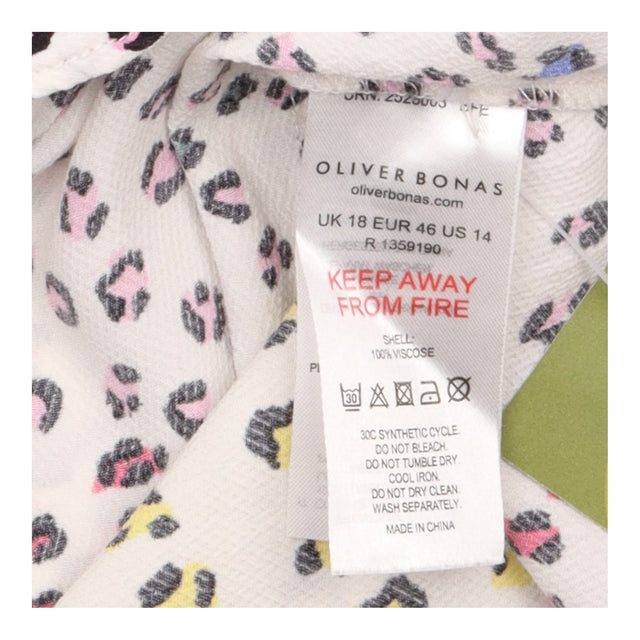 Leopard Spot Wrap Midi Skirt Multicoloured Print
