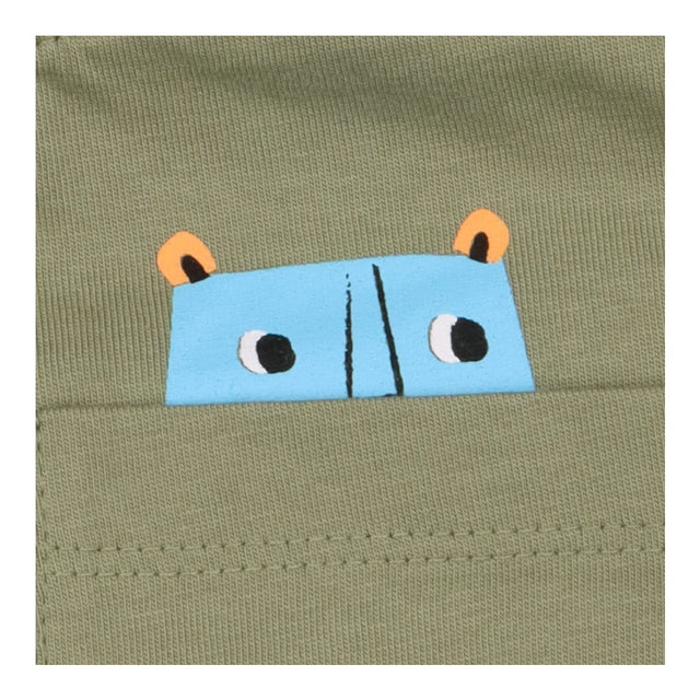 T-shirt Khaki and Blue Leopard Mix 2-Pack