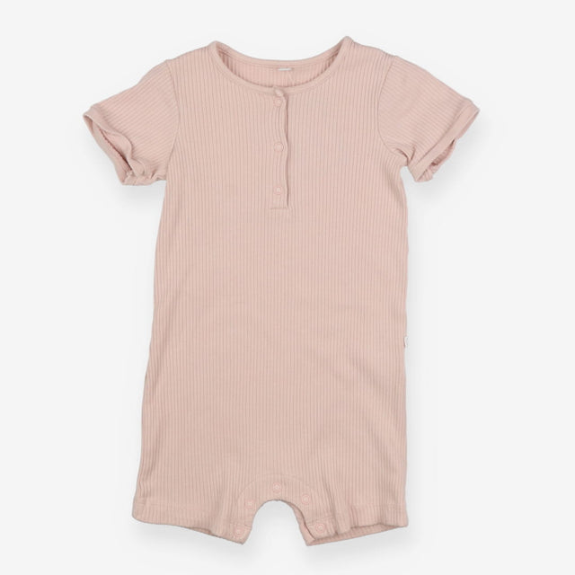 Dusty pink romper with buttons