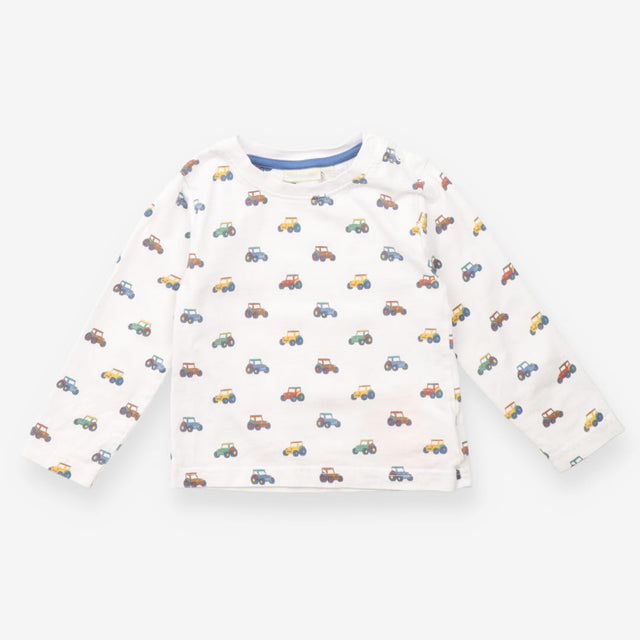 White Tractors Long Sleeve