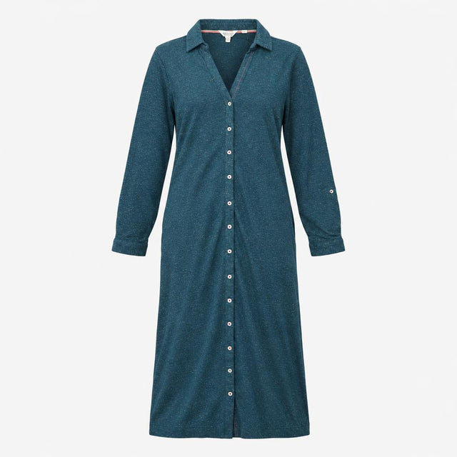 Midi Shirt Dress Sparkle Teal