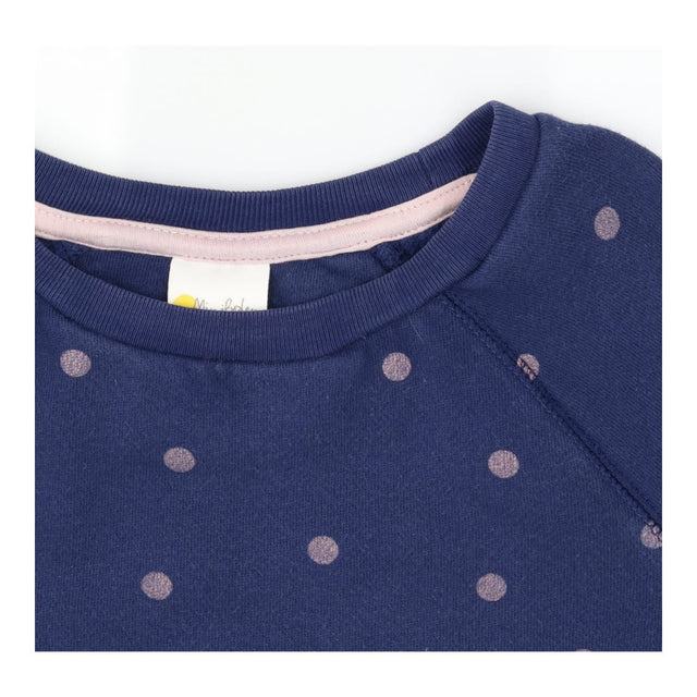 Sweater Navy Pink Polka Dot