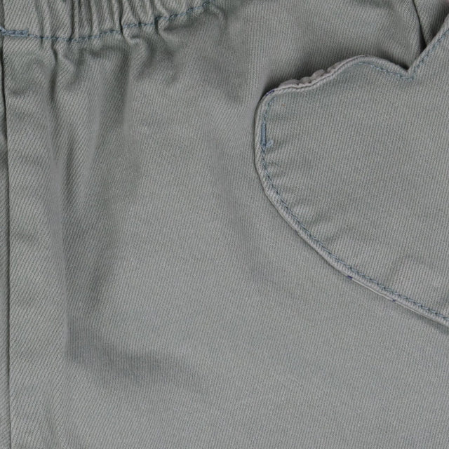 Green Jeans Heart Pocket