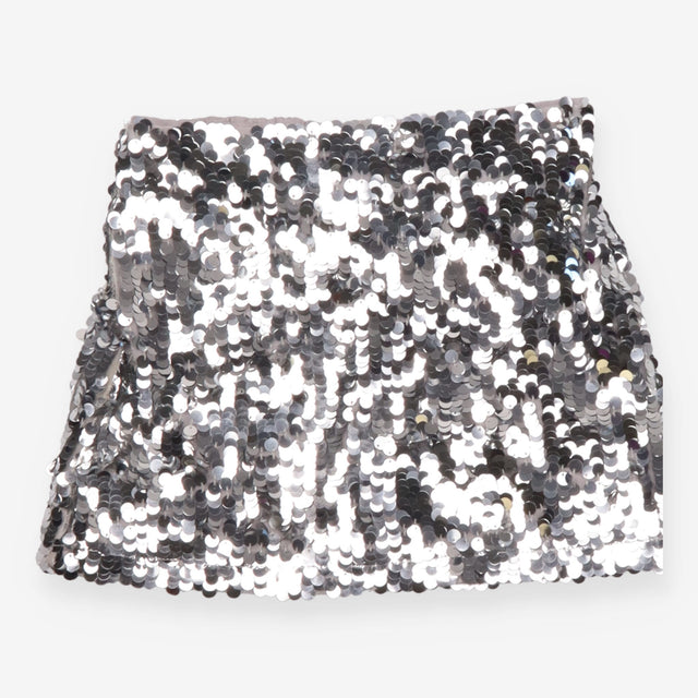 Sequin Skirt Silver