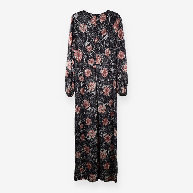 Palazzo Jumpsuit – Black & Floral Print
